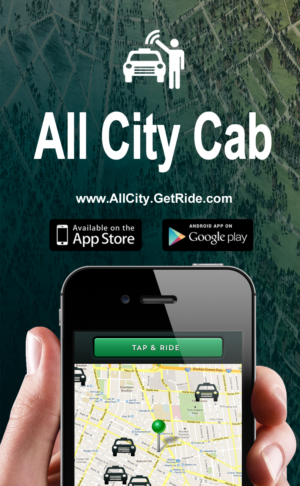 All City Taxi Cab Logo