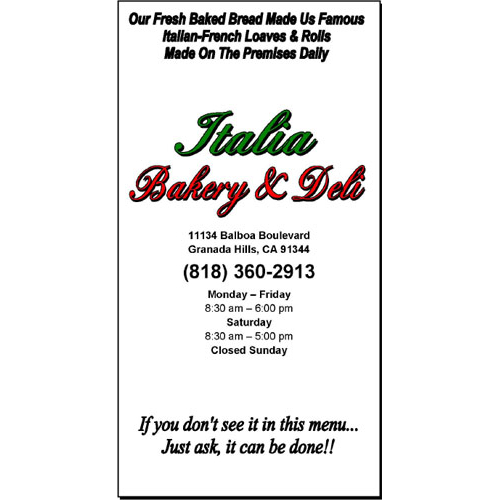 Italia Bakery & Deli Logo