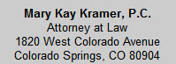 Kramer Mary Kay Attorney At Law Logo