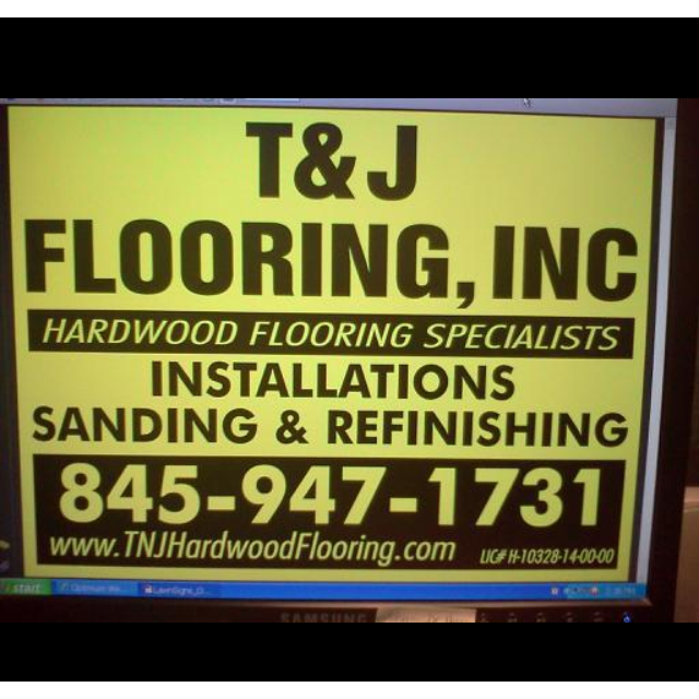 T&J Hardwood Flooring Logo